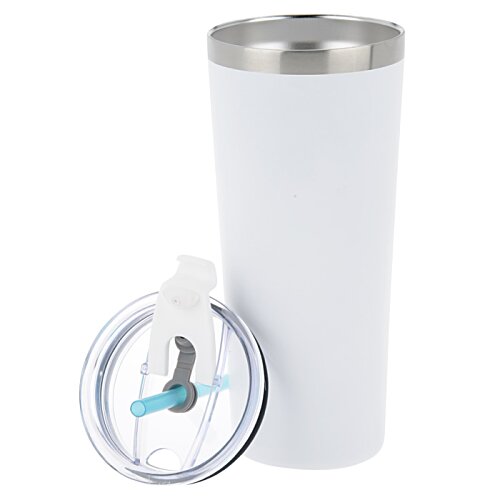 Colma Vacuum Tumbler with Straw - 22 oz. - Full Colour Image 3 of 7