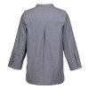 View Image 2 of 3 of Crown Collection Stretch Pinpoint Chambray 3/4 Sleeve Shirt - Ladies'