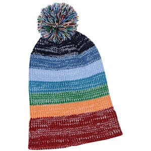 Additional Image 2 - a multi colored striped hat