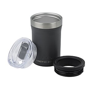 Additional Image 2 - a black cup with a lid and a plastic lid