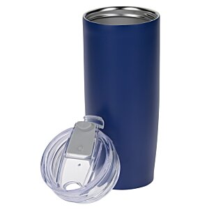 Additional Image 2 - a blue cylindrical container with a lid