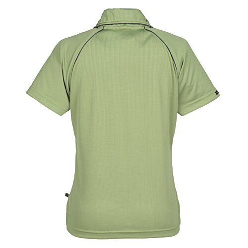 Quad Contrast Piping Performance Polo - Ladies' Image 2 of 2