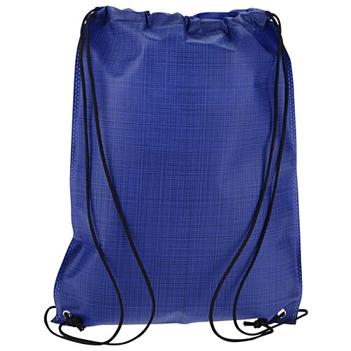 Additional Image 1 - a blue backpack with black string