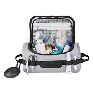 Additional Image 2 - a small grey bag with a black handle