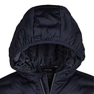 Additional Image 1 - a black hooded jacket with a white background
