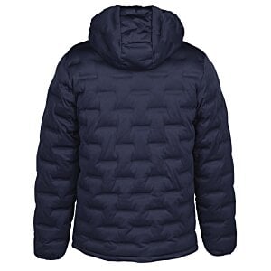 Additional Image 2 - a black puffer jacket with a hood