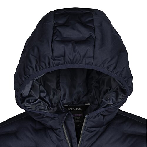 Additional Image 1 - a black hooded jacket with a white background
