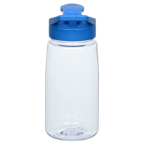 Additional Image 4 - a plastic water bottle with a blue lid