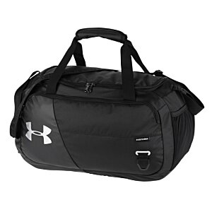 Additional Image 1 - a black duffel bag with a white logo