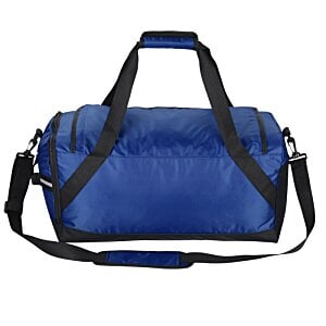 Additional Image 2 - a blue duffel bag with black straps