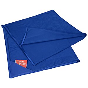 Additional Image 2 - a blue folded napkin on a white background