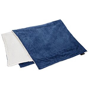 Additional Image 1 - a blue and white folded towel