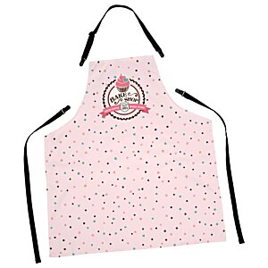 Additional Image 1 - a pink apron with a bird on it