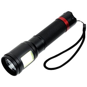 Additional Image 4 - a black flashlight with a strap