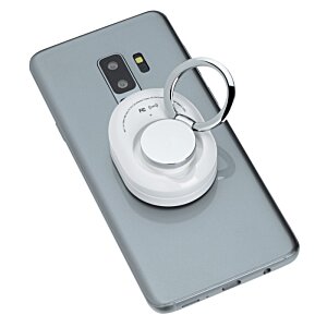 Additional Image 3 - a white headphones on a cell phone