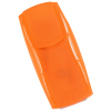 an orange eraser