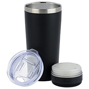 Additional Image 3 - a black and silver tumbler