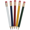 View Image 2 of 2 of Round Golf Pencil with Eraser