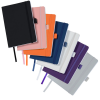 View Image 2 of 2 of Vienna Satin Touch Soft Cover Notebook - Debossed - 24 hr