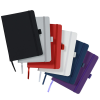 View Image 2 of 3 of Vienna Satin Touch Hard Cover Notebook - Debossed 24 hr