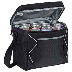 Additional Image 1 - a black cooler bag with a white background