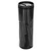 a black cylindrical object with a white cap