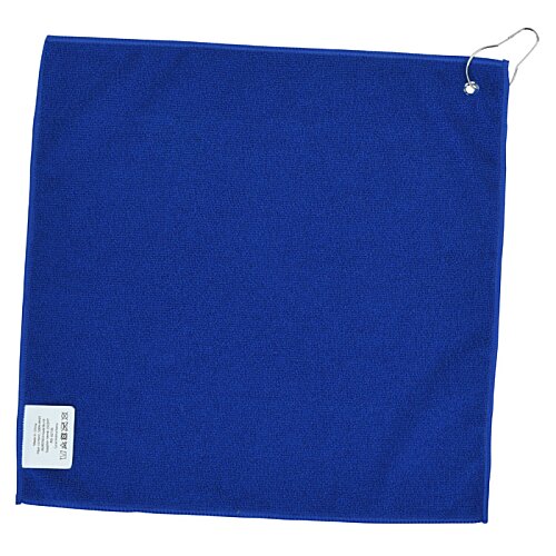 Additional Image 1 - a purple towel with a white tag