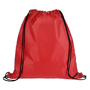 Additional Image 1 - a red backpack with black trim