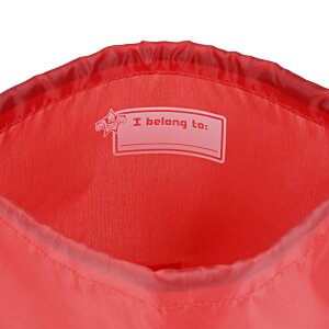 Additional Image 3 - a red bag with a white label