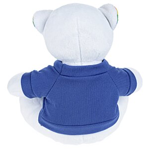 Additional Image 2 - a white stuffed animal wearing a blue shirt