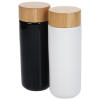 View Image 2 of 3 of Lexington Ceramic Bottle with Bamboo Lid - 10 oz.