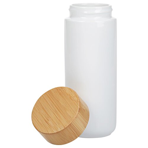 Lexington Ceramic Bottle with Bamboo Lid - 10 oz. Image 2 of 3