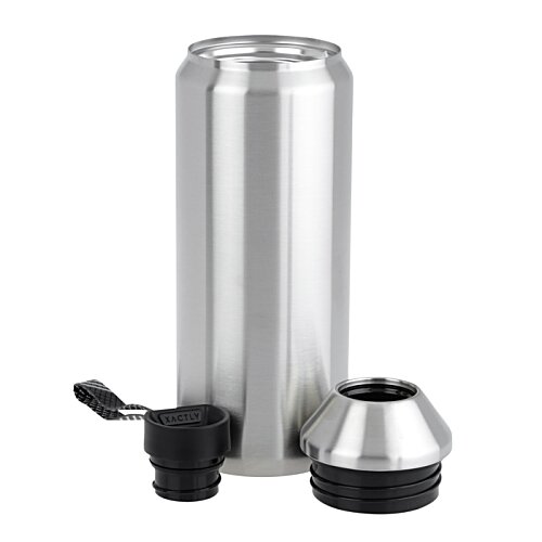 Additional Image 2 - a silver can with a black lid