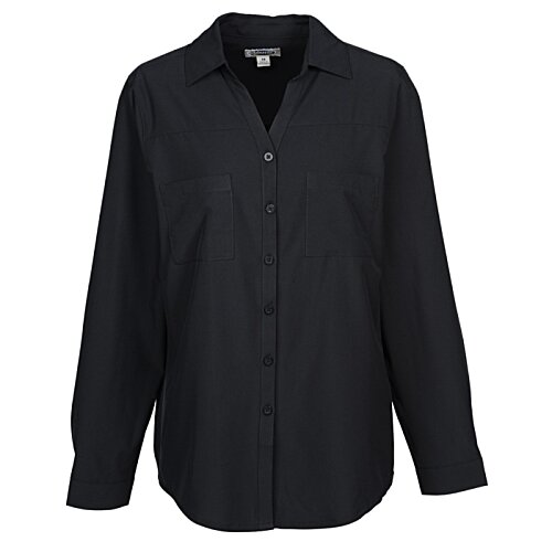 Classic Stretch Open Neck Blouse - Ladies' Image 1 of 4