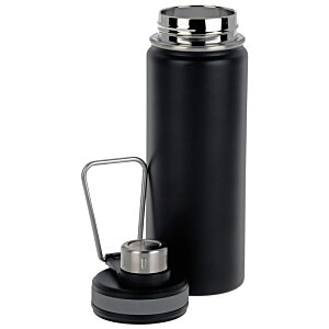 Additional Image 1 - a black and silver thermos