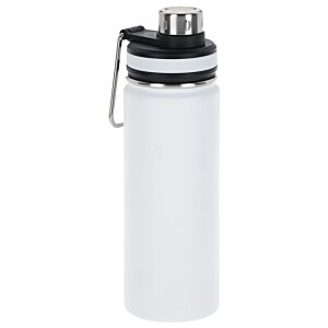 Additional Image 3 - a white water bottle with a black lid