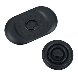 Additional Image 6 - a black oval object with a hole in the middle