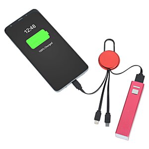 Additional Image 1 - a black rectangular device with a red cord