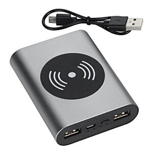 Additional Image 1 - a black and grey device with a black circle on it