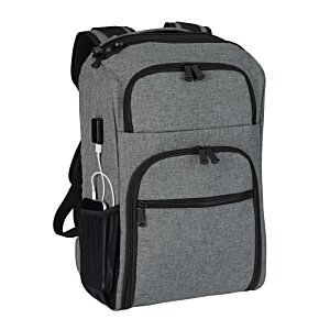 Additional Image 2 - a grey backpack with black straps