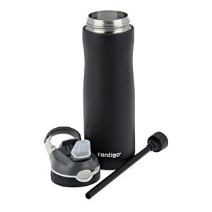 Additional Image 4 - a black thermos with a black handle and a black straw