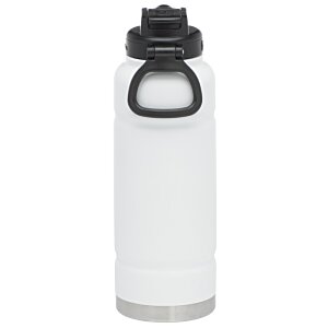 Additional Image 2 - a white water bottle with a black lid