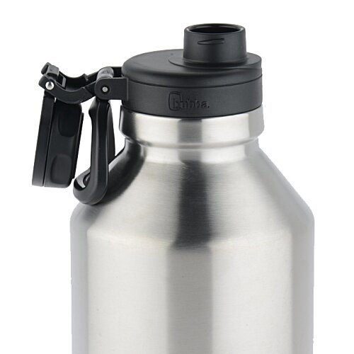 Additional Image 6 - a silver and black water bottle