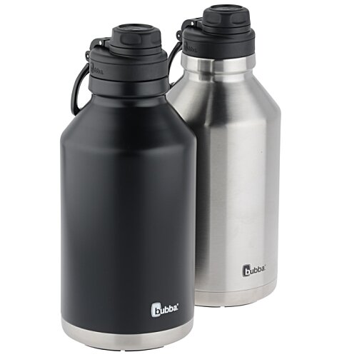 Additional Image 9 - a black and silver water bottles