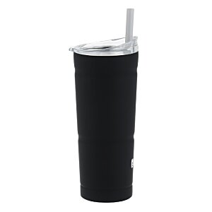 Additional Image 1 - a black cup with a straw