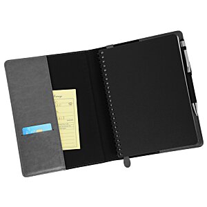 Additional Image 3 - a black notebook with a yellow sticky note