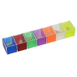 Additional Image 1 - a row of colorful plastic containers