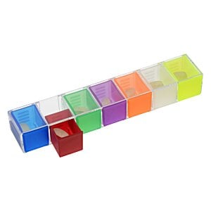 Additional Image 2 - a row of colorful plastic containers