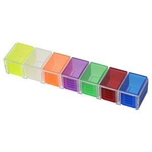 Additional Image 3 - a row of colorful plastic blocks