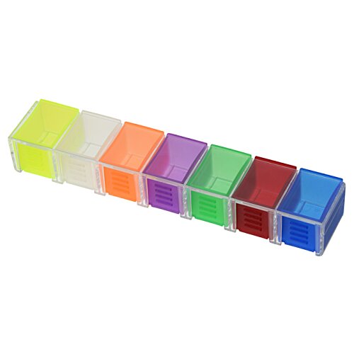 Additional Image 3 - a row of colorful plastic blocks